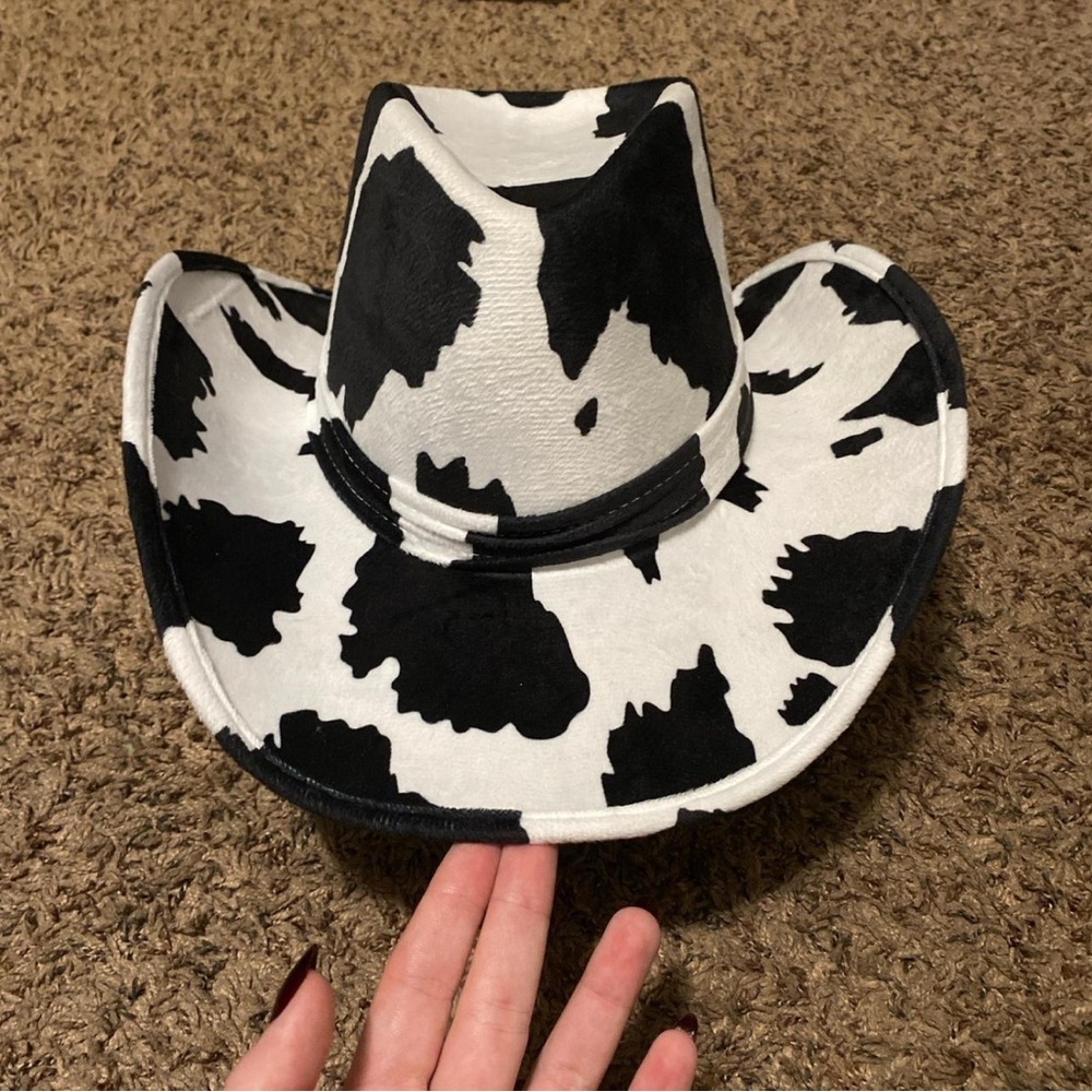 Cow Print Cowboy Hat